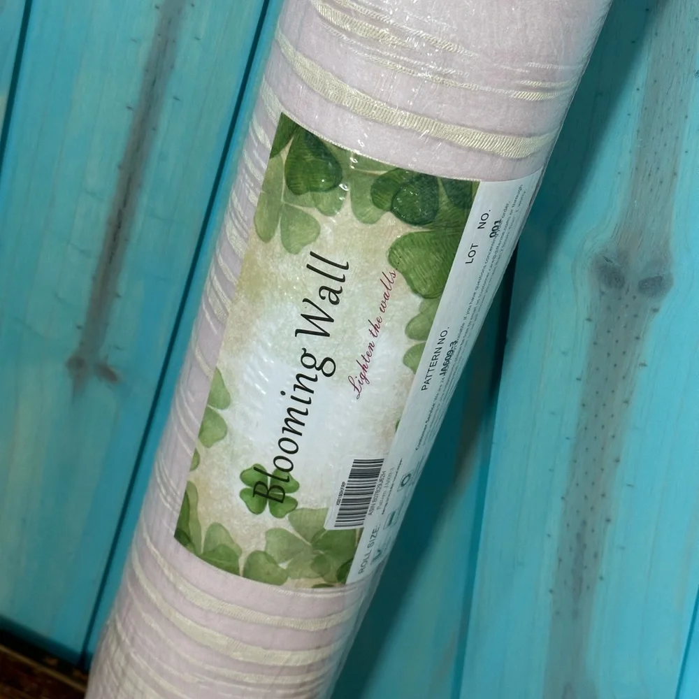 Blooming Wall Antique Pink Peel & Stick Prepasted Wallpaper Wallcovering